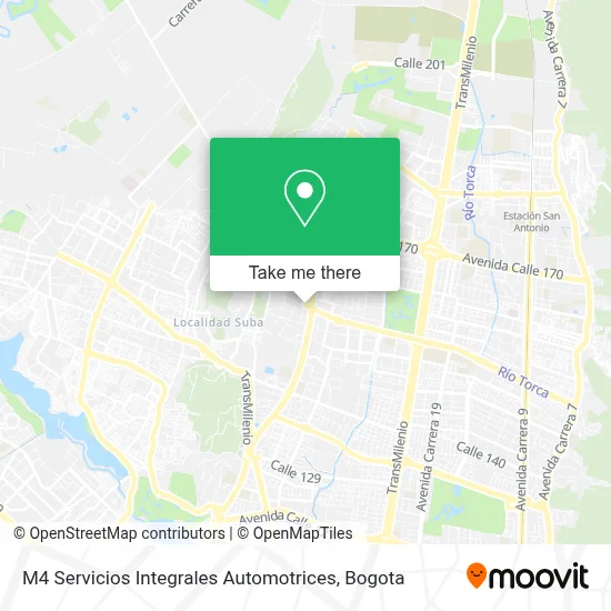 M4 Servicios Integrales Automotrices map