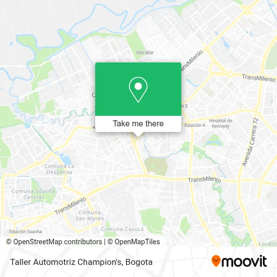 Taller Automotriz Champion's map