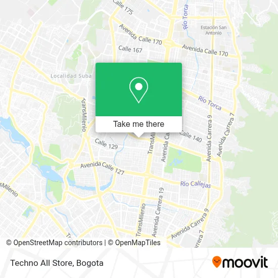 Techno All Store map