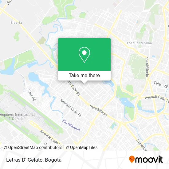 Letras D' Gelato map
