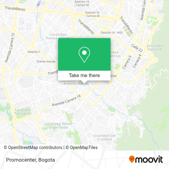 Promocenter map
