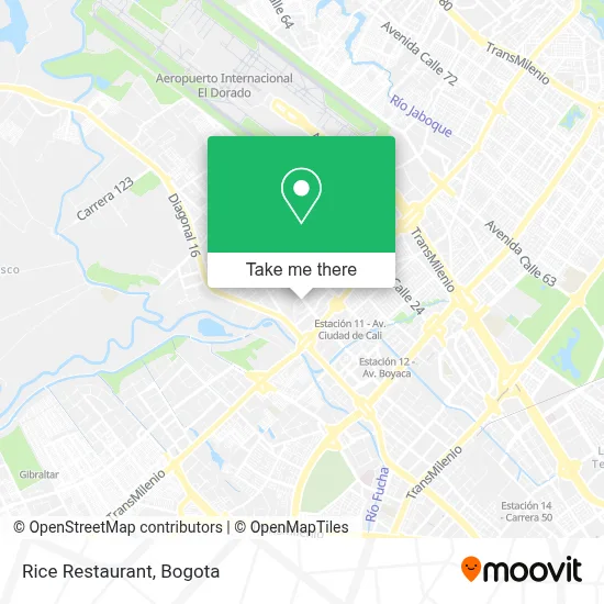 Rice Restaurant map