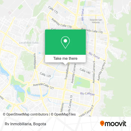Rv Inmobiliaria map
