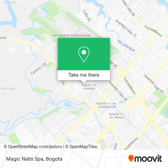 Magic Nails Spa map