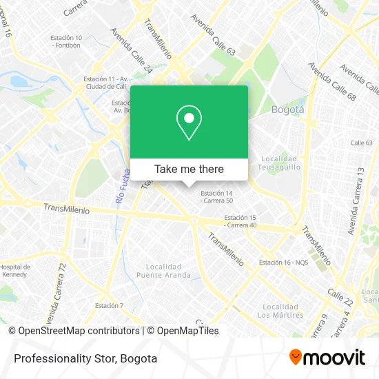 Professionality Stor map