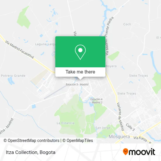 Itza Collection map