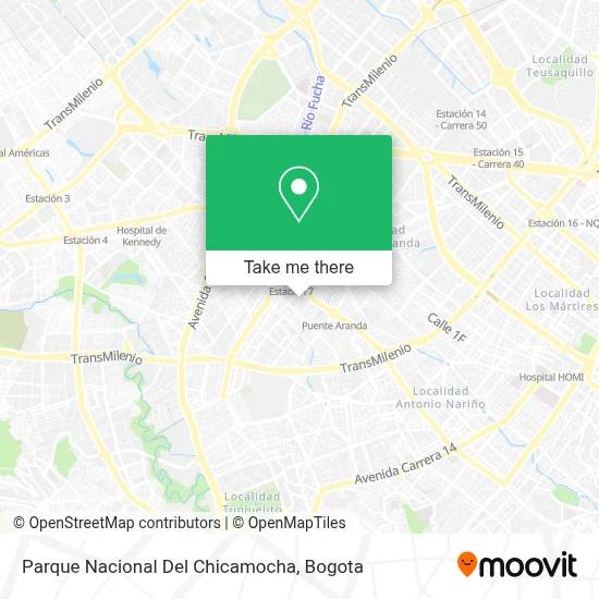 Parque Nacional Del Chicamocha map