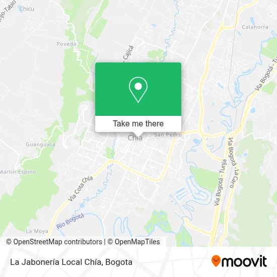 La Jabonería Local Chía map