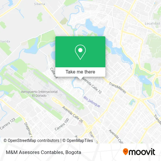 M&M Asesores Contables map