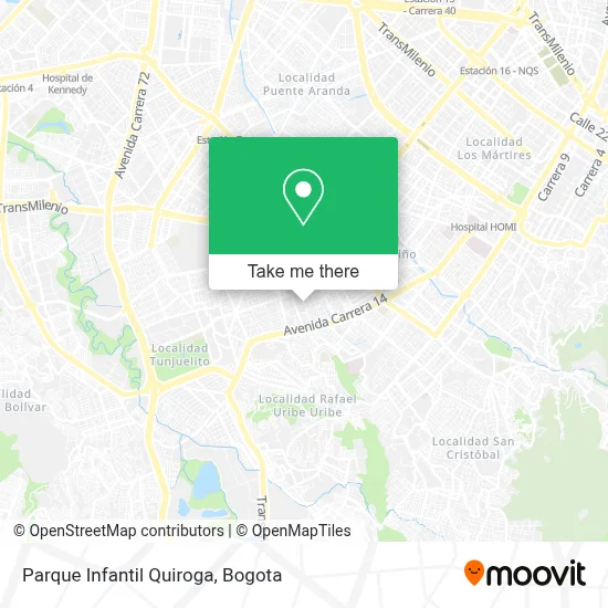 Parque Infantil Quiroga map