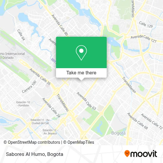 Sabores Al Humo map