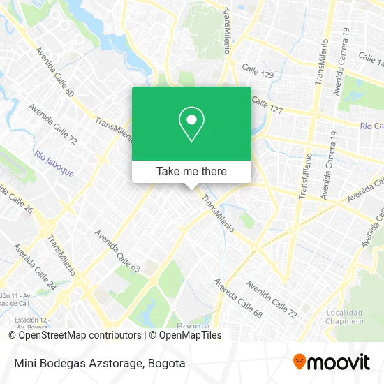 Mini Bodegas Azstorage map