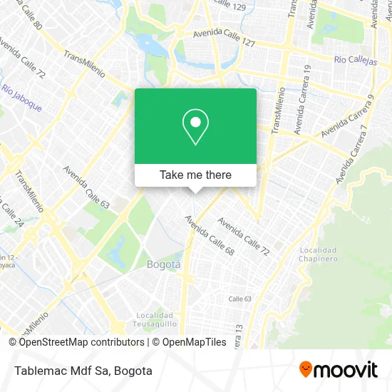 Tablemac Mdf Sa map