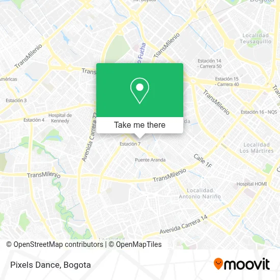 Pixels Dance map