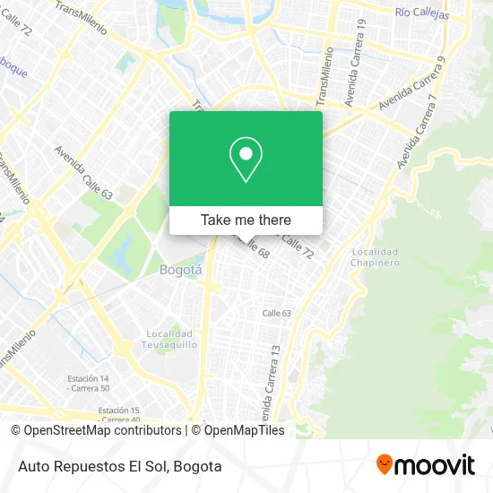 Auto Repuestos El Sol map