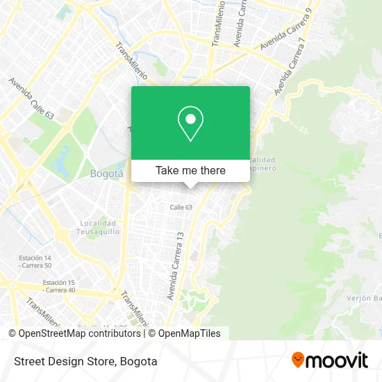 Street Design Store map