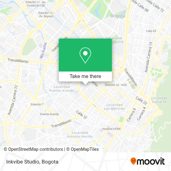 Inkvibe Studio map