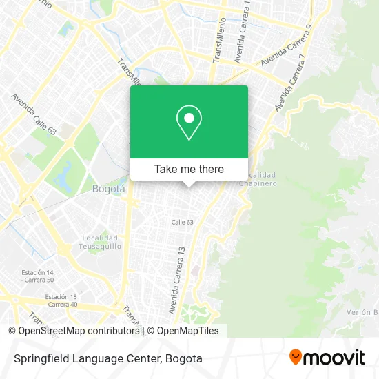 Springfield Language Center map