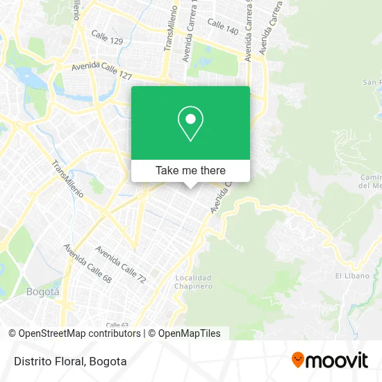 Distrito Floral map