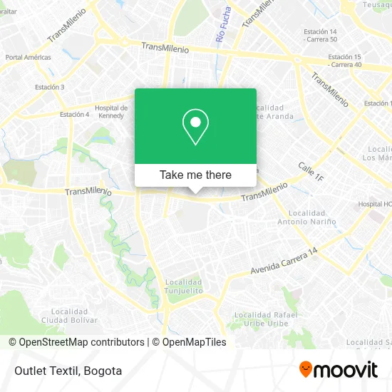 Outlet Textil map