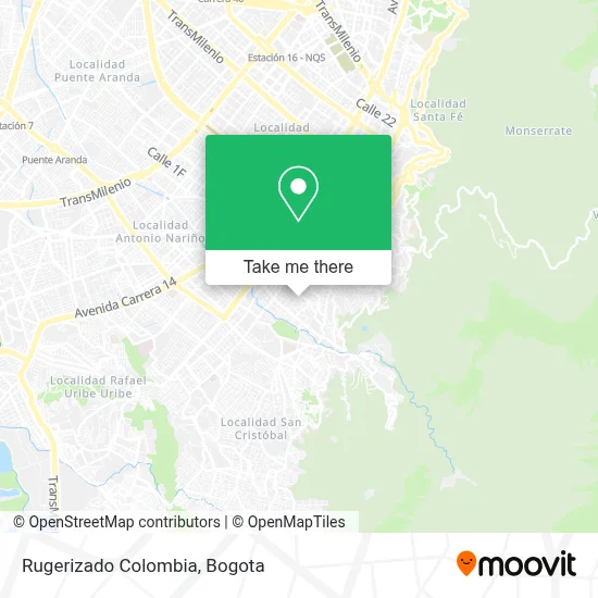 Rugerizado Colombia map