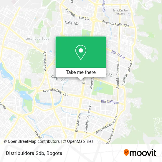 Distribuidora Sdb map
