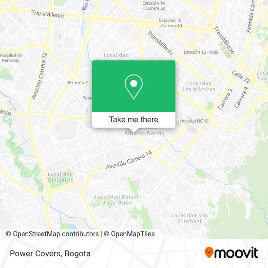 Power Covers map