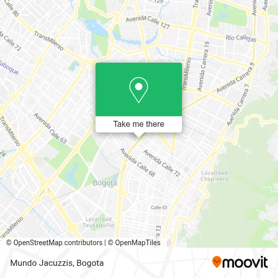 Mundo Jacuzzis map