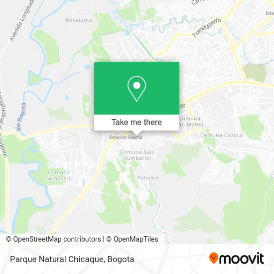 Parque Natural Chicaque map