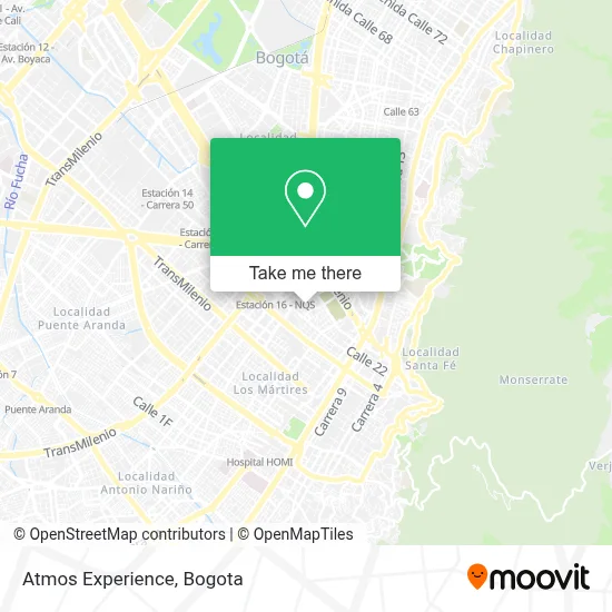 Atmos Experience map