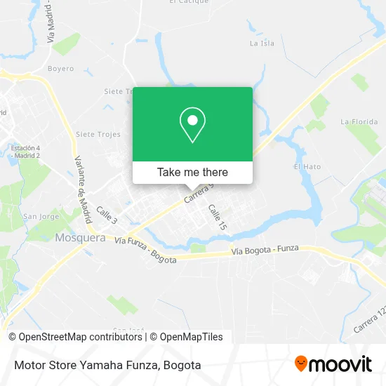 Motor Store Yamaha Funza map