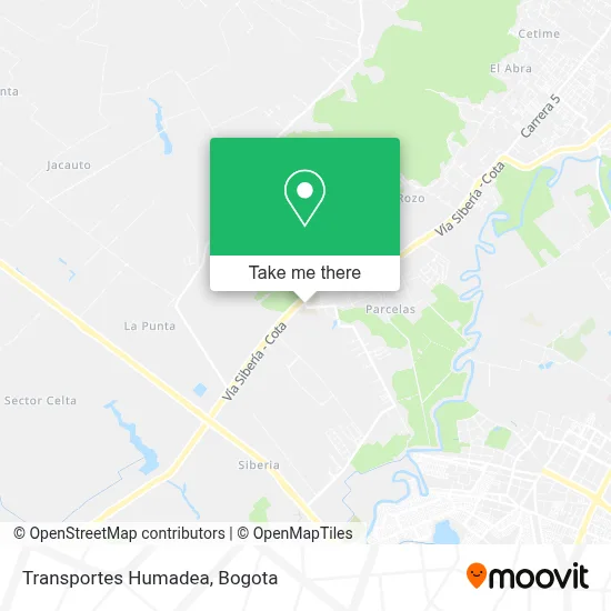 Transportes Humadea map
