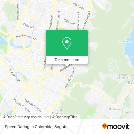 Speed Dating In Colombia map