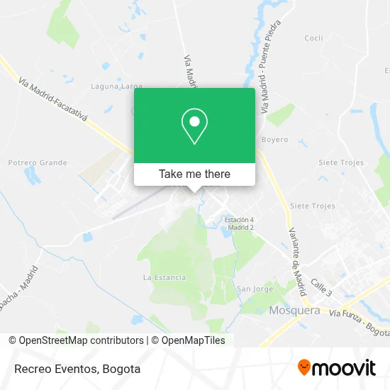 Recreo Eventos map