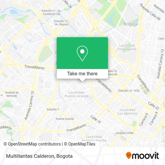 Multillantas Calderon map