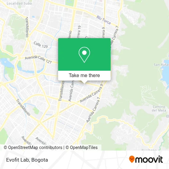 Evofit Lab map