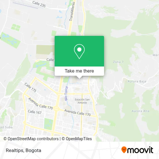 Realtips map