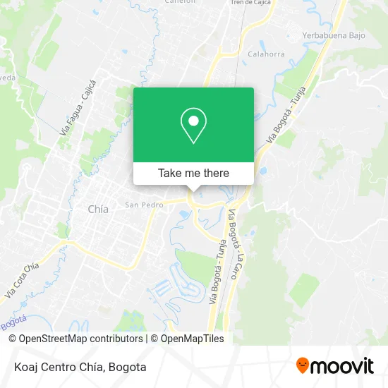 Koaj Centro Chía map