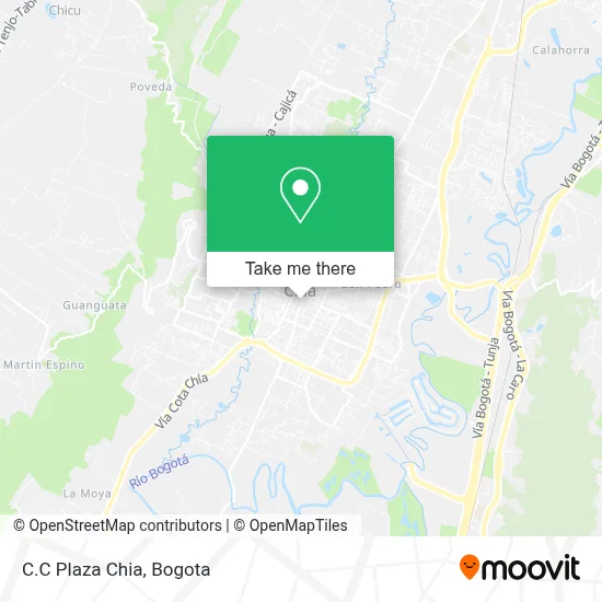 C.C Plaza Chia map