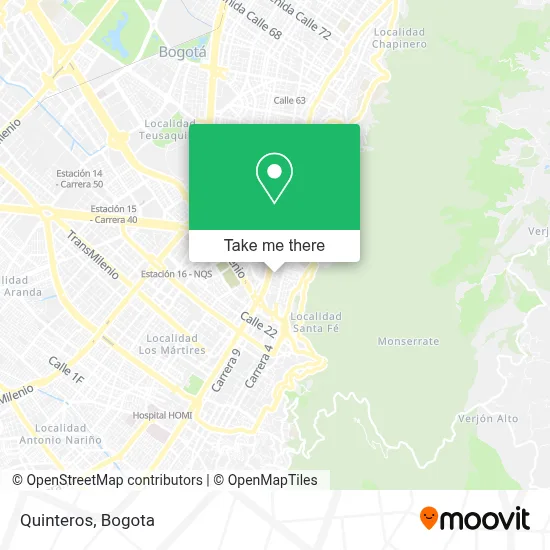 Quinteros map