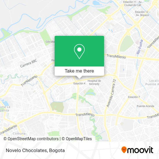 Novelo Chocolates map