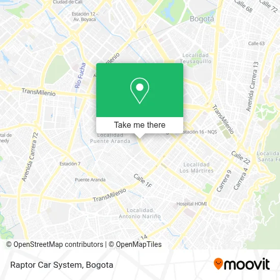 Raptor Car System map