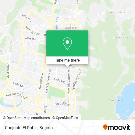 Conjunto El Roble map