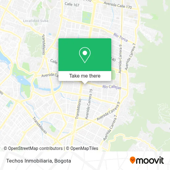 Techos Inmobiliaria map