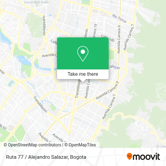 Ruta 77 / Alejandro Salazar map