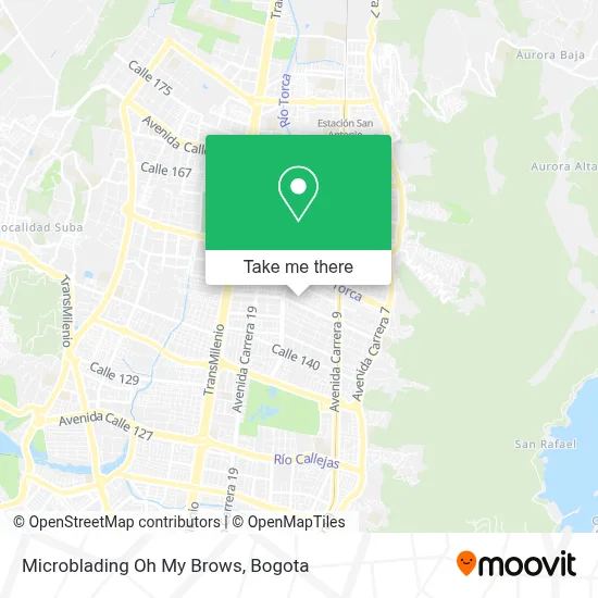 Microblading Oh My Brows map