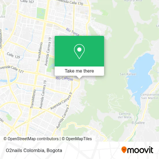 O2nails Colombia map