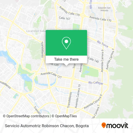 Servicio Automotriz Robinson Chacon map