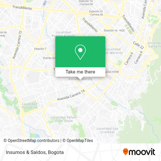 Insumos & Saldos map