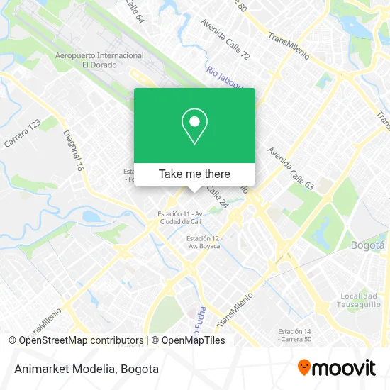 Animarket Modelia map